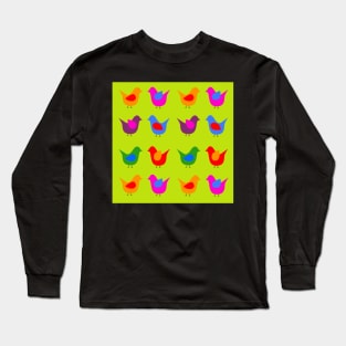 Pájaros escandinavos Long Sleeve T-Shirt